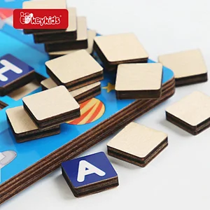 Pretend play set wooden laptop learning toy for kids W12E196